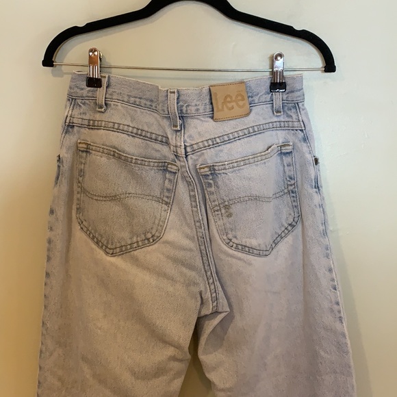 Lee Vintage Straight Leg unisex light wash denim jeans size 29 in waist - Picture 3 of 5